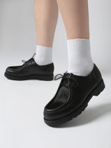 Derby Veterschoenen Uit Leder Kleman Zwart women PADRINI-vue-porte